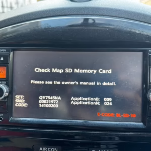 Nissan MP314D-W radio unlock SD Card