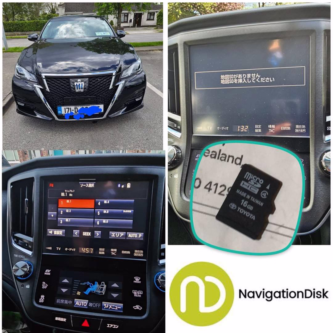 TOYOTA Crown B9103, B9102 navigation unlock