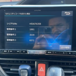 Alpine X9 Radio Unlock